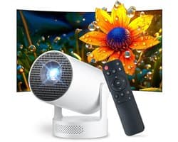 Draagbare Beamer En Mini Projector - 12000 Lumen - 1280 x 720 Resolutie - LCD - Wit - Voor Thuisbioscoop