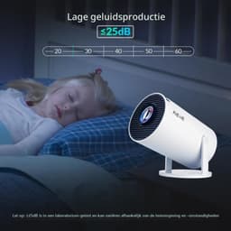 Draagbare Mini Beamer - 1280 x 720 Resolutie - 260 ANSI Lumen - LCD Scherm - WiFi 6 Bluetooth 5.0 - Voor Thuisbioscoop En Outdoor Gebruik — thumbnail 4
