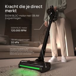 Skrub The Finest Power Steelstofzuiger Draadloos 500W - Stofzuiger zonder zak - Kruimeldief - Matrasborstel - 32 kPa - 60 Min - HEPA H13 — thumbnail 5