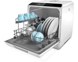 TYR® Mini Vaatwasser - Vrijstaande Vaatwasser - Afwasmachine - Grijs - 43cm x 43cm x 46cm