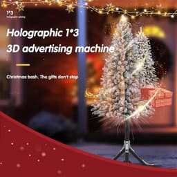 3D Hologram Fan, 3D Holografische Projector Reclame Display, 1X3 Video Wall Voor Menselijke Grootte, Led Hologram Fan Display Animatie Video Projector Apparatuur — thumbnail 3