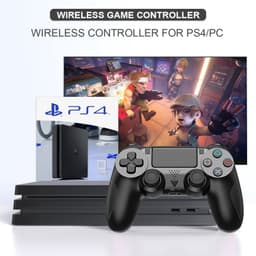 PS4 Draadloze Controller V2 - Geschikt voor PS4 - Zwart — thumbnail 2