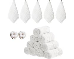10 Musselintjes baby 100% katoen 25x50 cm