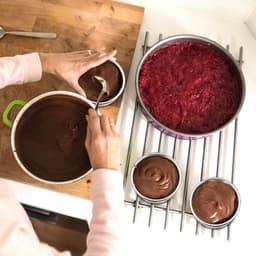 E-far 10,5 cm kleine taartvorm set van 3, roestvrij staal mini ronde Smash Cake bakpannen, niet giftig en gezond, spiegelafwerking en vaatwasmachinebestendig — thumbnail 3