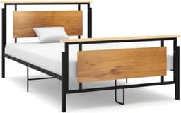 Bedframe, familiebed, palletbed, bedframe, metaal, 120 x 200 cm — thumbnail 1