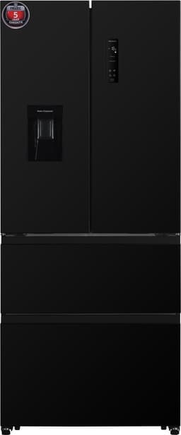 Exquisit FD436-040DGD French Door – 320 L – Koel-vriescombinatie – 39 dB – 63,5 cm breed – Metal Dark Grey — thumbnail 1