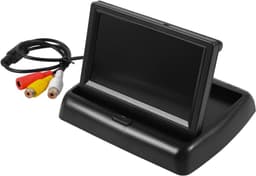 Monitor voor achteruitrijcamera – Scherm voor achteruitrijweergave voor auto's en vrachtwagens; HD-scherm, inklapbaar ontwerp, geschikt voor 12V/24V; Afmetingen: 13,49 x 11 x 9 cm. — thumbnail 1