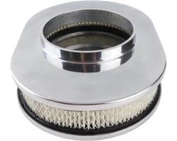 Luchtfilter voor automotor, 30,5 cm, wasbaar, herbruikbaar, aluminiumlegering, ovale stijl, vervanging voor Hot Rod