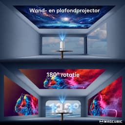 Magcubic® HY300PRO+ Beamer Mini Smart Projector –4K Draagbare Beamers-Native Full HD - 290 ANSI Lumen Home Cinema- iOS&Android 14 Laserprojector Thuisbioscoop- Auto Keystone-Google Playstore&Netflix– WiFi 6 & Bluetooth 5.4-Upgrade New Model — thumbnail 5