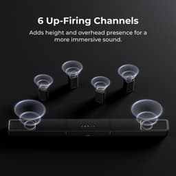 Soundbar 9.2.6ch Draadloos - 2000 W Vermogen - Tafelbladbevestiging - Zwart - Voor Thuisbioscoop — thumbnail 5