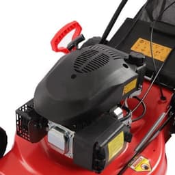 Grasmaaier Benzine - Maaibreedte 51 Cm - 4000 W Vermogen - 60 L Opvangzak - Rood Staal - Voor Middelgrote Tuinen — thumbnail 5
