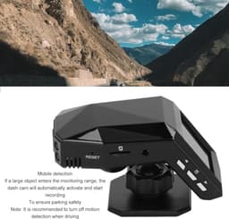 DashCam Vooraan Achter, 10MP HD NightVision Dual Dashboard Camera Ondersteuning LoopRecording, Parfum DashCam in de Middenconsole, Camera Recorder Camcorder voor Parkeren — thumbnail 2
