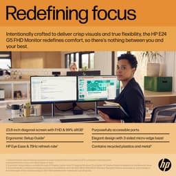 HP E24 G5 - LED-Skaerm 23.8 IPS 5ms — thumbnail 2