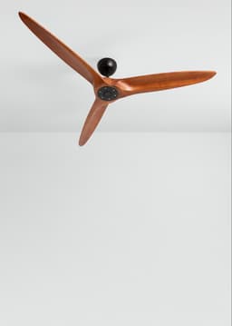 CREATE - Plafondventilator 40W stil Ø152 cm 100% hout - Zwart / Donker hout - Geen licht - WIND CENTURY — thumbnail 2