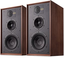 Wharfedale Linton Boekenplank Speakers - Hifi Stereo Set - Luidspreker Boxen - 3-weg Luidspreker - Passieve Speaker - Walnoot — thumbnail 1