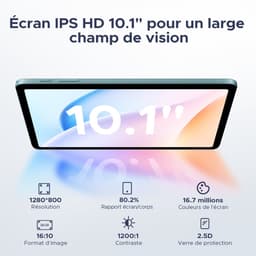 DOOGEE Tab A9 Pro -Tablet-Android 15- 10,1 inch HD IPS -24GB ROM+128GB ROM（2TB TF）-BT5.0-6580mAh/18W-Dubbele luidsprekers-Face ID-5G Wi-Fi-A GPS-GPS-Blauw — thumbnail 4
