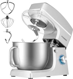 7.5 Liter 660W 6-Snelheden Stand Mixer - Zilver — thumbnail 1