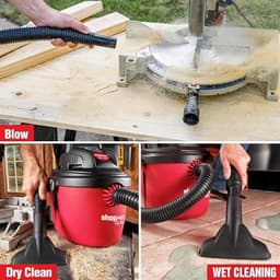 Compacte Nat-en Droog Stofzuiger 7,6 L met Opvouwbare Handgreep en Multifunctionele Accessoires — thumbnail 3