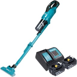 Makita DCL 286 FSM2 accustofzuiger 18 V 0,25 l borstelloos + 2x accu 4,0 Ah + oplader — thumbnail 1