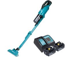 Makita DCL 286 FSM2 accustofzuiger 18 V 0,25 l borstelloos + 2x accu 4,0 Ah + oplader