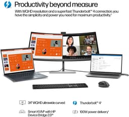HP Series 7 Pro Serie 7 Pro 34 inch WQHD Conferencing Monitor - 734pm — thumbnail 3
