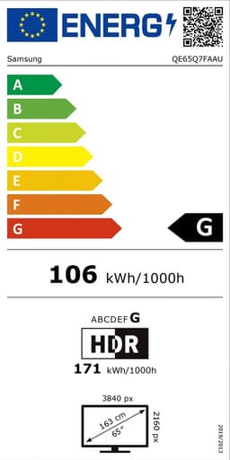 Samsung QE65Q7FA - 65 inch - 4K QLED - 2025 + 3 jaar extra garantie - Smart TV — thumbnail 2