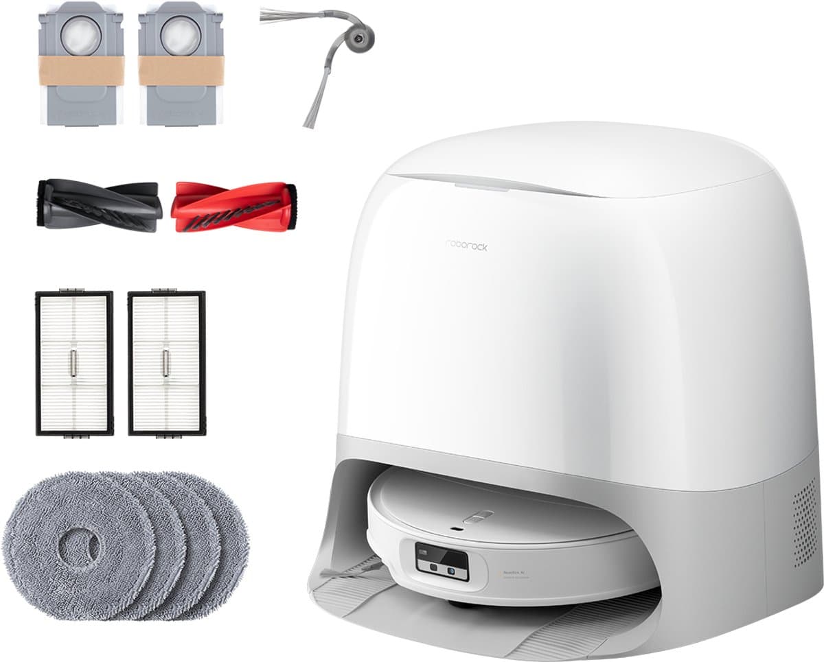 Roborock Qrevo Curv 2 ProX Stofzak Wit — afbeelding 1
