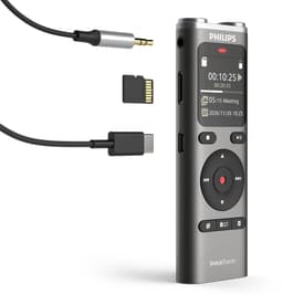 Philips DVT2075 Audio recorder - 2 Hoogwaardige microfoons - Stereo MP3-/ PCM-opname - Sembly AI Notes-software/ spraakherkenning - Groot verlicht display - 8 GB - USB-C - oplaadbare accu - Antraciet — thumbnail 3
