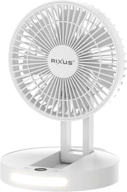 Rixus RXBF03 Portable Desktop Battery Fan White — thumbnail 1