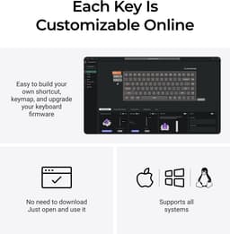 Keychron K2 HE Special Edition toetsenbord nebula switch zwart — thumbnail 2