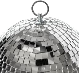 KIMU® Discobal Ø 20 cm Klein - Discobol Spiegelbol Zilver Spiegeltjes Disco Bal Bol - Kinderkamer Feestje Discolamp Decoratie Space Planeet Festival — thumbnail 2