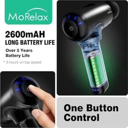 Massagepistool voor Diepe Spiermassage - 3200 RPM, Draadloos met USB-C Opladen — thumbnail 2