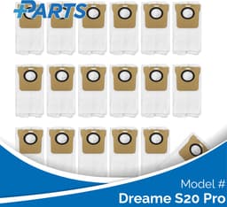 Dreame S20 Pro Stofzakken (18 Stuks, Plus.Parts® alternatief voor RDB3) — thumbnail 1