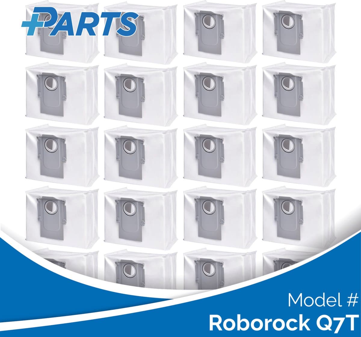 Roborock Q7T Stofzakken (20 Stuks, Plus.Parts® alternatief voor 8.02.0132) — afbeelding 1