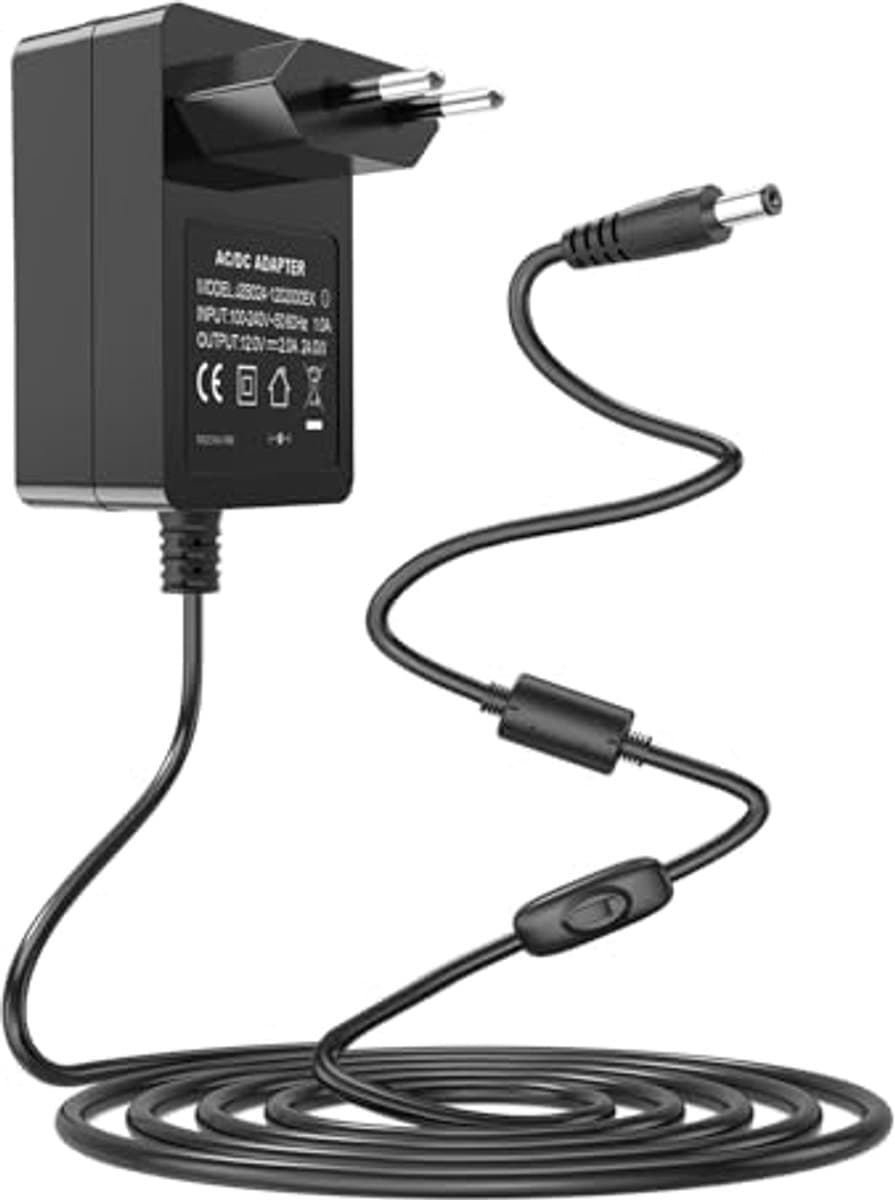 AC stroomadapter 12V voor externe harde schijven — afbeelding 1