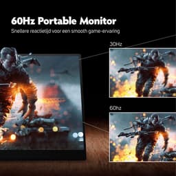 IPS Portable Game Monitor - Touchscreen - Beeldscherm 15.6 Inch - HDMI & USB-C - Full HD - Computerscherm - Draagbare Monitor — thumbnail 3