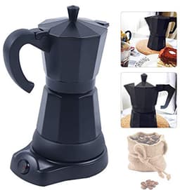 Elektrisch Koffiezetapparaat 300 ml - Aluminium Mokka en Espresso Kan — thumbnail 3