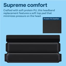 Vervangende Hoofdband voor Bose QuietComfort 35, 35 II, 45 (QC35, QC35 II, QC45) Over-Ear Hoofdtelefoon van MMOBIEL – Protein PU Hoofdband – Hoofdtelefoon Hoofdkussen Cover Reparatie – Zwart — thumbnail 5