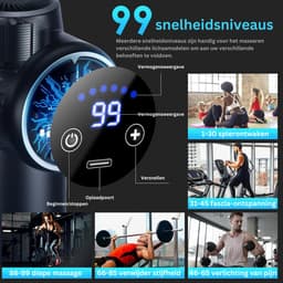 White-Label® Massage Gun Professioneel - Massage Apparaat - Theragun - Zwart — thumbnail 5