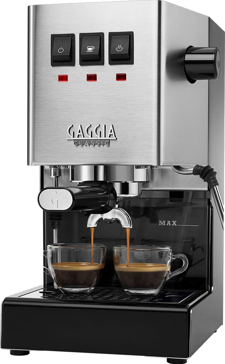 Gaggia Classic Evo Pro - Espressomachine - Pistonmachine - 15bar - RVS — afbeelding 1