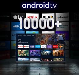 TuTu Android Smart TV - LED 4K UHD - 43 inch/110 cm - Frameless Design - Tripple Tuner DVB-T/T2/S/S2/C - HDMI x3, USB x2, CI+ - Voice Controle & Streaming apps - Geassembleerd in Eindhoven - TUS43UQ1A — thumbnail 4