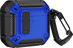 Mobigear Hoesje geschikt voor Apple AirPods 4 Hardcase Hoesje | Mobigear Armor Clip - Blauw — thumbnail 2