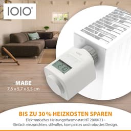 4x Programmeerbare Slimme Radiatorknop voor Energiebesparing tot 30% | Universele Montage — thumbnail 5