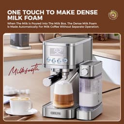 Professionele Espressomachine met Automatische Melkopschuimer en PID Temperatuurcontrole — thumbnail 2