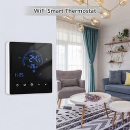 Slimme Programmeerbare WiFi Thermostaat voor Waterverwarming - App Bediening & LCD Touch — thumbnail 4