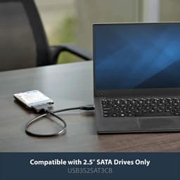SATA naar USB kabel - 2,5" SATA III harde schijf adapter - extern converter voor SSD/HDD datatransfer — thumbnail 2