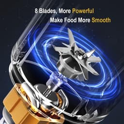 Krachtige Professionele Blender 2200W - Smoothie Maker met Timer & Tritan Kan — thumbnail 3