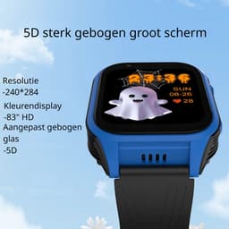 DrPhone KidsTimeX14 – 4G Kinder Smartwatch met GPS - WhatsApp – Videobellen – Bluetooth – Hotspot – SOS – Nederlandse Mobiele App - Camera & 1.83” HD Touchscreen – IP67 Waterdicht - Blauw/Zwart — thumbnail 3