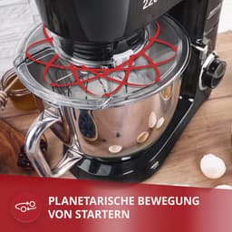 Professionele Keukenmixer met 6.5L Kom en 6 Snelheden - Ideaal voor Brood, Taarten en Meer — thumbnail 2