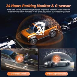 Dashcam 1080P Auto Camera met 2.4'' IPS Scherm en 170° Groothoek — thumbnail 2